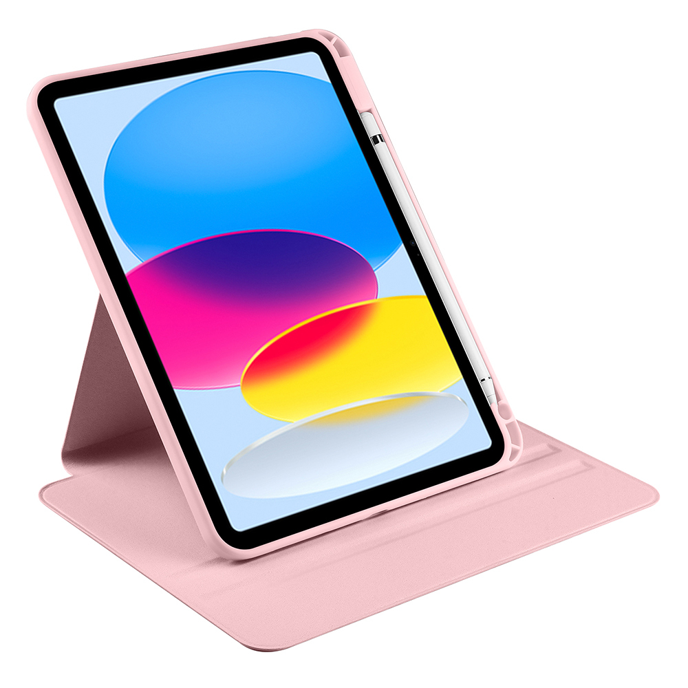 Apple iPad 10.9 2022 (10.Nesil) Uyumlu Kılıf Zore Termik Kalem Bölmeli Dönebilen Standlı Kılıf - 21