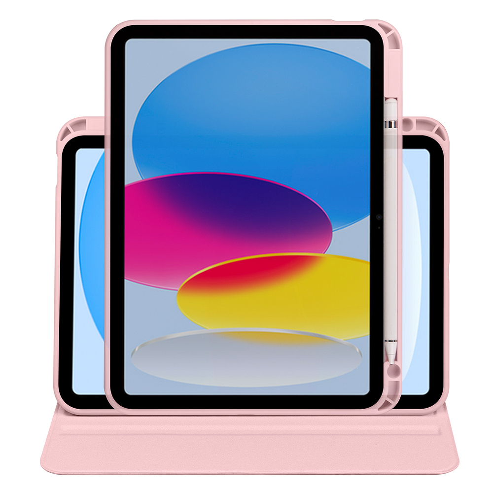 Apple iPad 10.9 2022 (10.Nesil) Uyumlu Kılıf Zore Termik Kalem Bölmeli Dönebilen Standlı Kılıf - 23