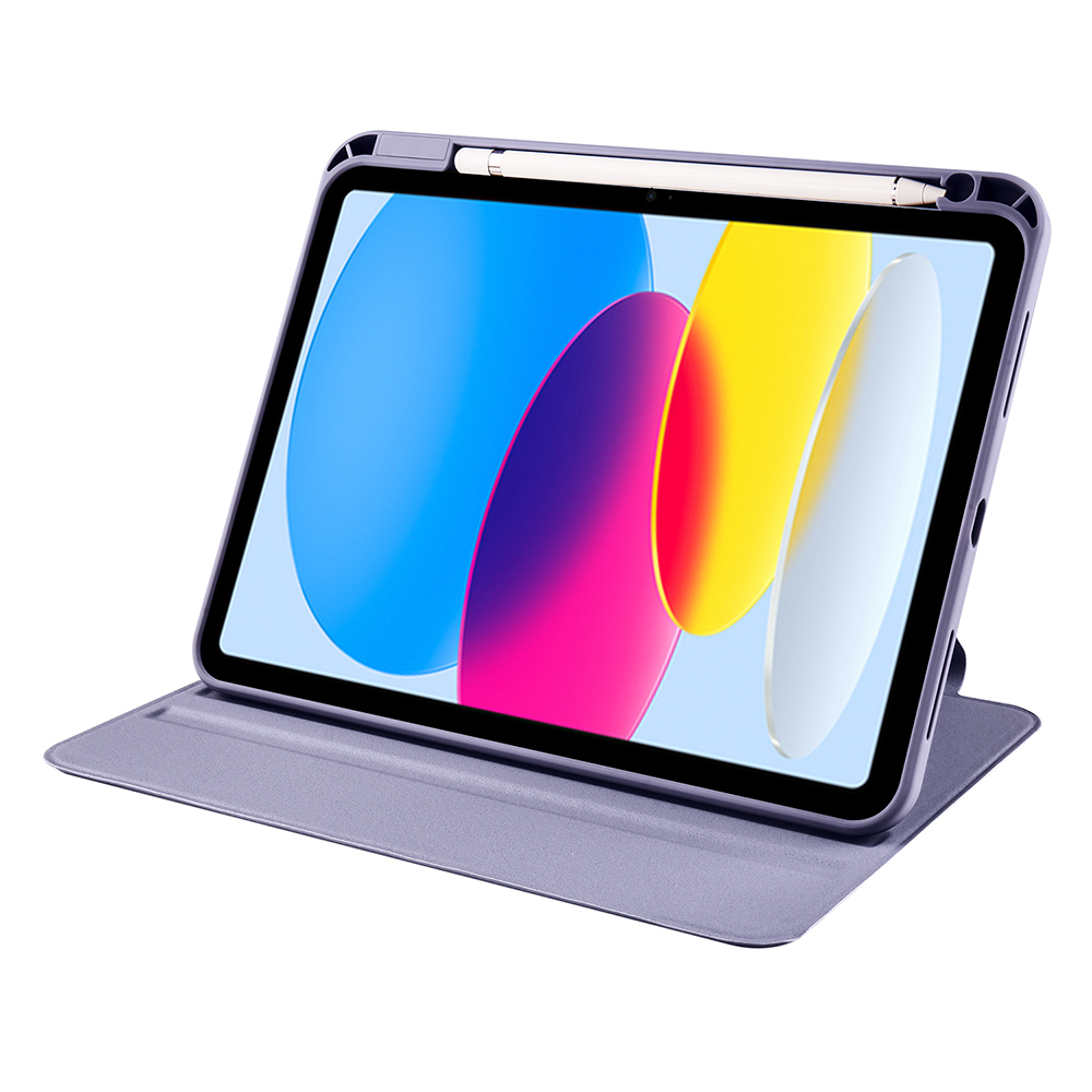 Apple iPad 10.9 2022 (10.Nesil) Uyumlu Kılıf Zore Termik Kalem Bölmeli Dönebilen Standlı Kılıf - 26