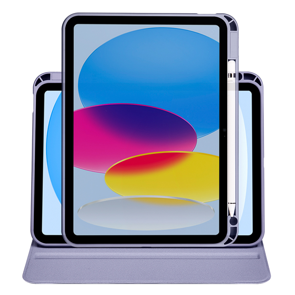 Apple iPad 10.9 2022 (10.Nesil) Uyumlu Kılıf Zore Termik Kalem Bölmeli Dönebilen Standlı Kılıf - 29