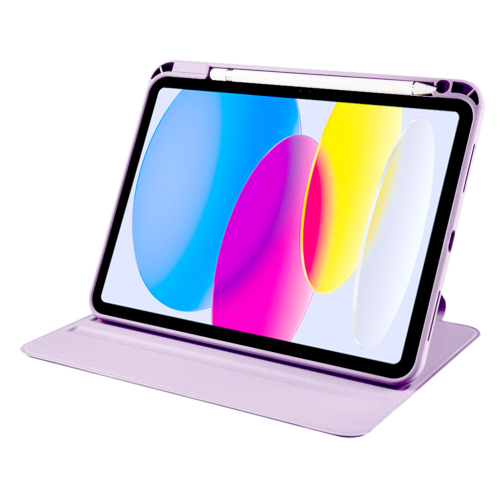 Apple iPad 10.9 2022 (10.Nesil) Uyumlu Kılıf Zore Termik Kalem Bölmeli Dönebilen Standlı Kılıf - 44
