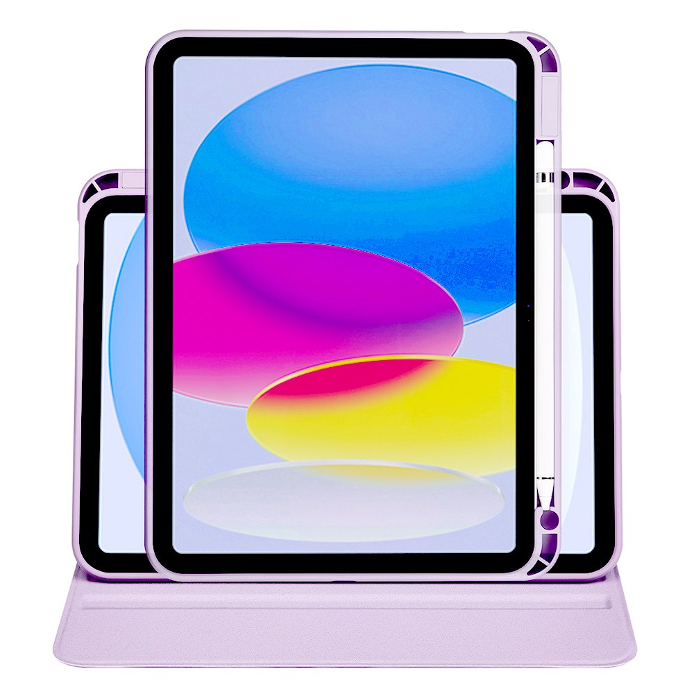 Apple iPad 10.9 2022 (10.Nesil) Uyumlu Kılıf Zore Termik Kalem Bölmeli Dönebilen Standlı Kılıf - 47