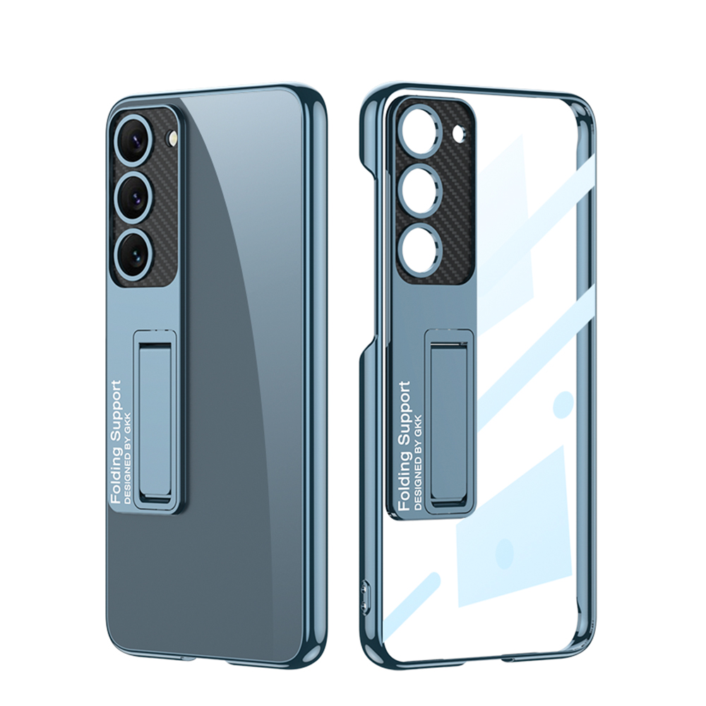 Samsung Galaxy S23 Plus Uyumlu Kılıf Kamera Korumalı Şeffaf Tasarımlı Zore Lego Standlı Kapak - 2