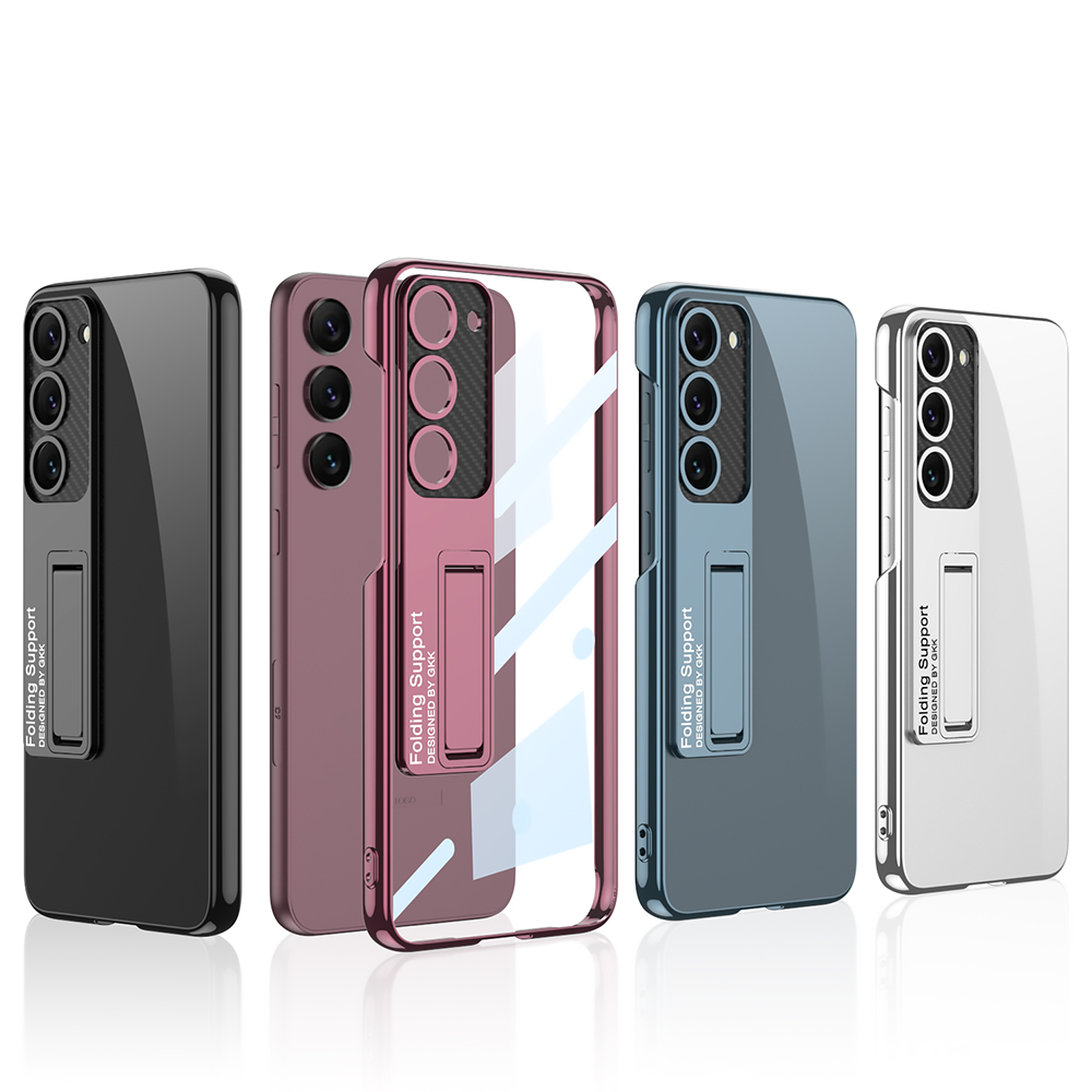 Samsung Galaxy S23 Plus Uyumlu Kılıf Kamera Korumalı Şeffaf Tasarımlı Zore Lego Standlı Kapak - 8