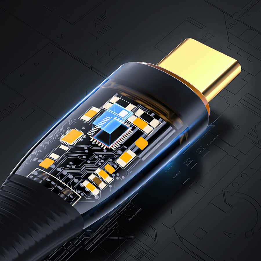 Wiwu TM02 Type-C to Type-C PD Data Kablo 480Mbps 100W 2 metre - 3