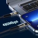 Wiwu TM02 Type-C to Type-C PD Data Kablo 480Mbps 100W 2 metre - 8