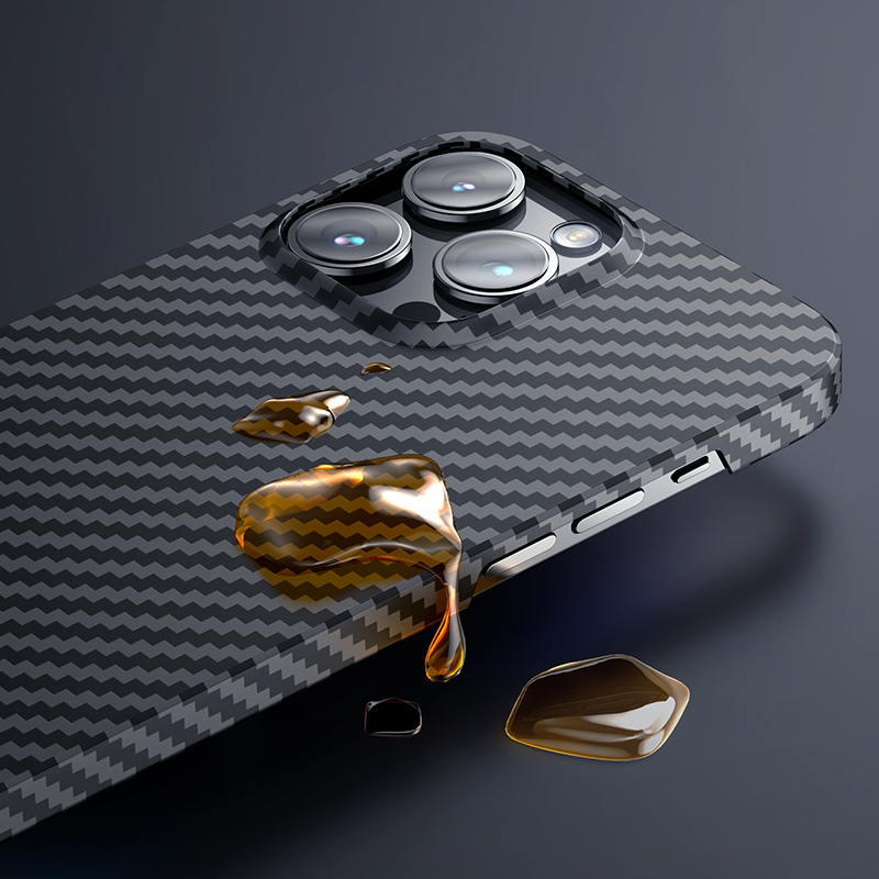 Apple iPhone 14 Pro Uyumlu Kılıf Magsafe Özellikli Karbon Fiber Benks Essential Kevlar Kapak - 5