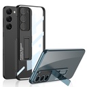 Samsung Galaxy S23 Uyumlu Kılıf Kamera Korumalı Şeffaf Tasarımlı Zore Lego Standlı Kapak - 3