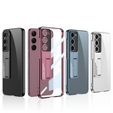 Samsung Galaxy S23 Uyumlu Kılıf Kamera Korumalı Şeffaf Tasarımlı Zore Lego Standlı Kapak - 8