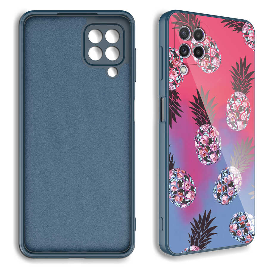 Samsung Galaxy M12 Uyumlu Kılıf Kamera Korumalı Desenli Sert Silikon Zore Epoksi Kapak - 1