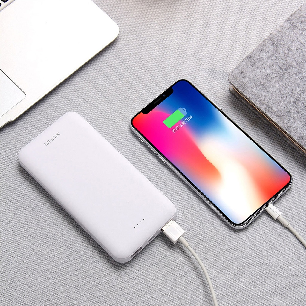 Xipin PX102 Hızlı Şarj Özellikli LED Göstergeli Dual USB Taşınabilir Akıllı Powerbank 10000mAh - 8