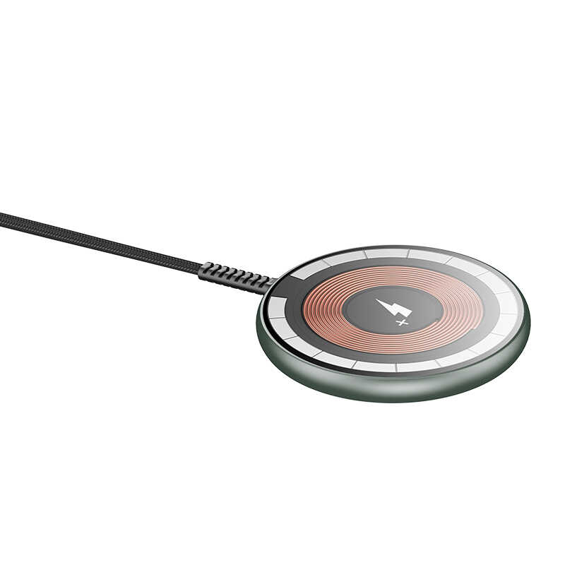 Wiwu M14 Intelligent Wireless Magnetik Şarj Ultra İnce Şeffaf 15W Android iOS Destekli - 3