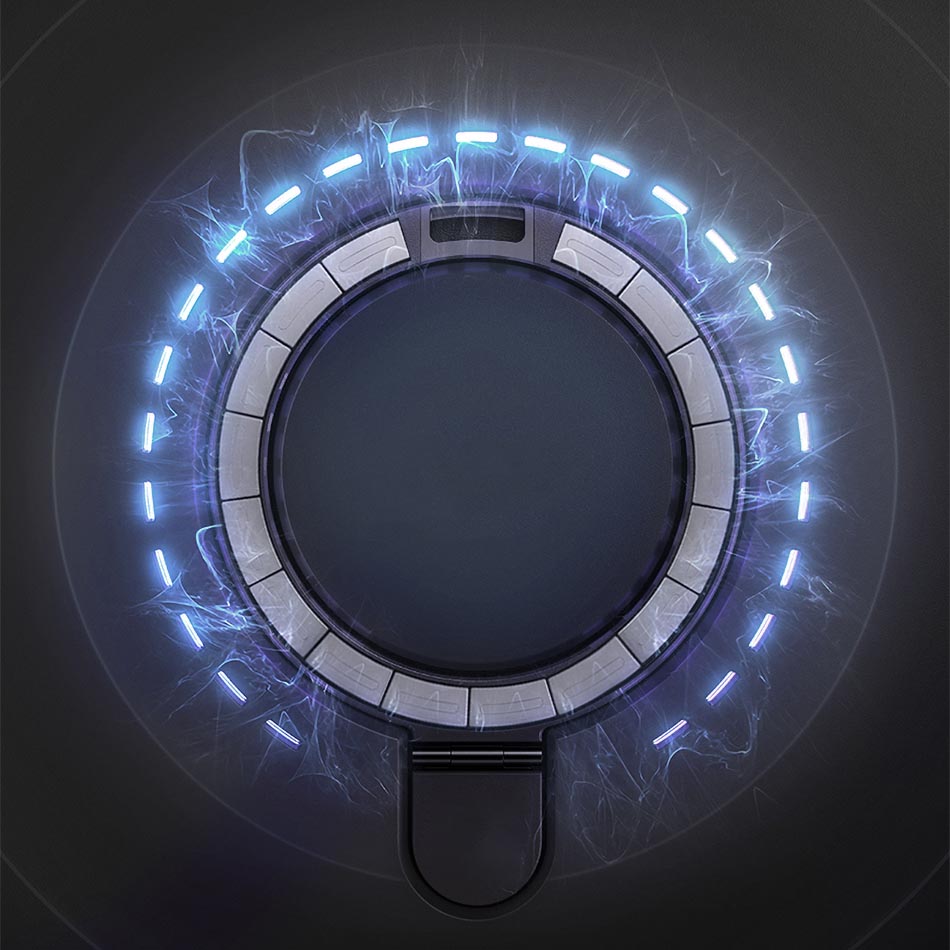 Apple iPhone 14 Plus Uyumlu Kılıf Wiwu ZMM-010 Magsafe Şarj Özellikli Parmak İzi Bırakmayan Mat Transparan Standlı Kapak - 5