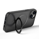 Apple iPhone 14 Plus Uyumlu Kılıf Wiwu ZMM-010 Magsafe Şarj Özellikli Parmak İzi Bırakmayan Mat Transparan Standlı Kapak - 6