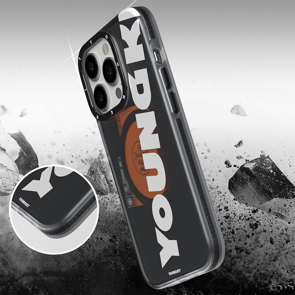 Apple iPhone 13 Pro Max Uyumlu Kılıf Magsafe Şarj Özellikli Youngkit Binfen Serisi Yazı Temalı Kapak - 4