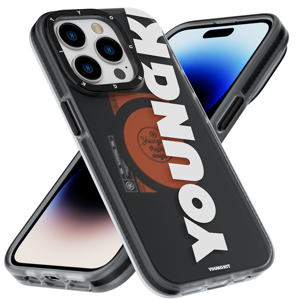 Apple iPhone 14 Pro Max Uyumlu Kılıf Magsafe Şarj Özellikli Youngkit Binfen Serisi Yazı Temalı Kapak - 8