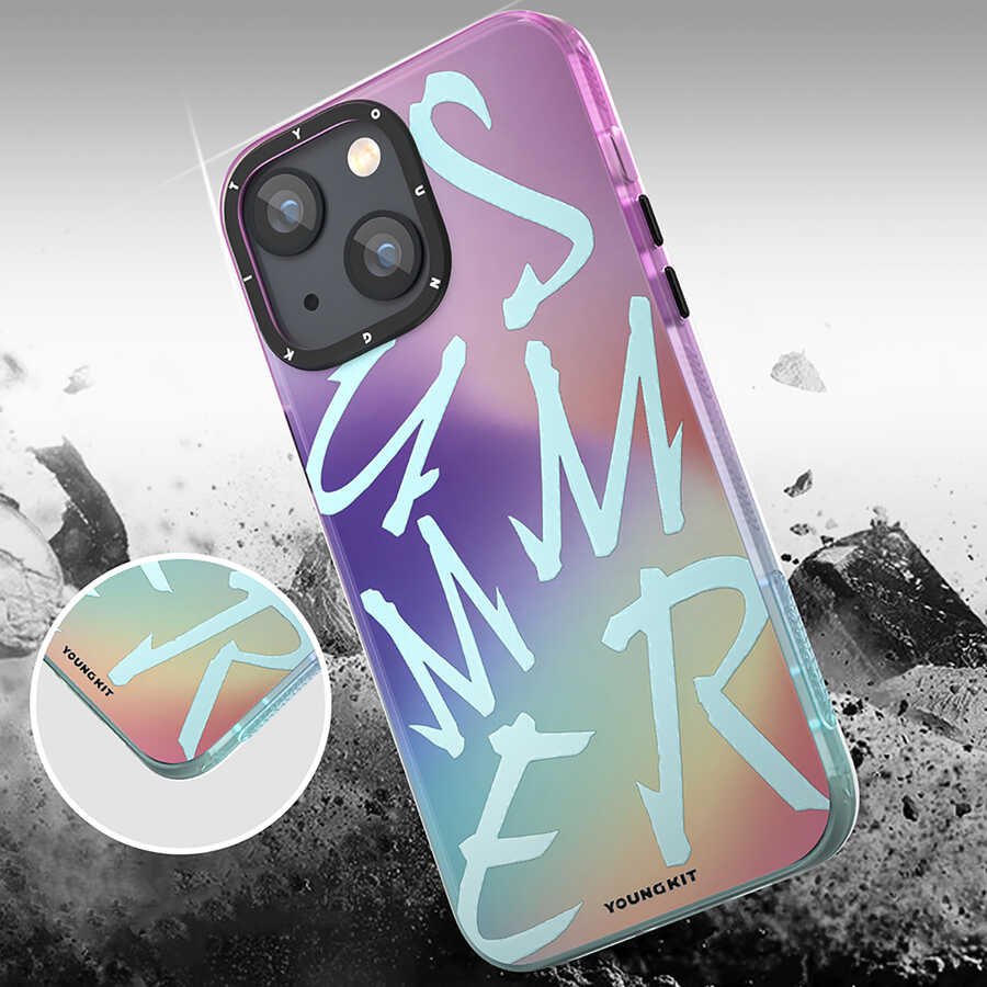 Apple iPhone 13 Uyumlu Kılıf YoungKit Summer Serisi Kapak - 9