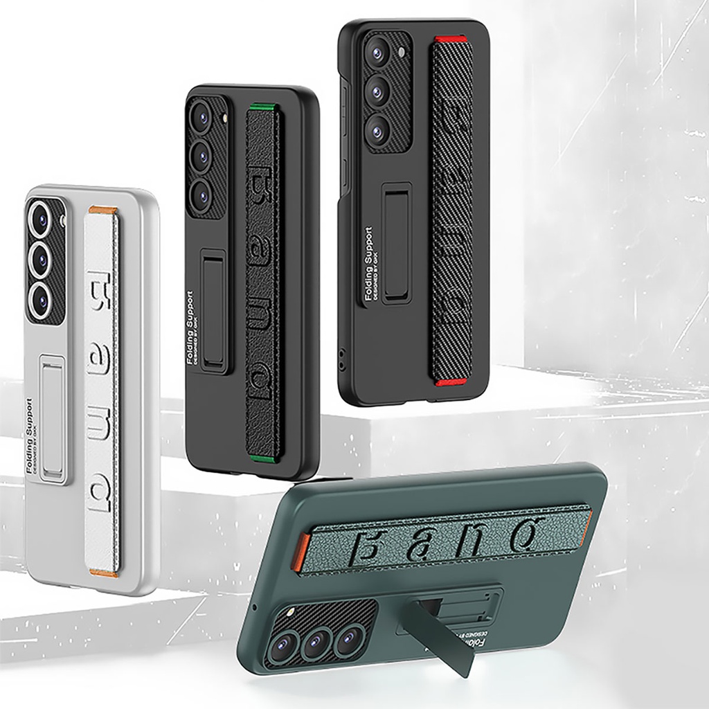Samsung Galaxy S23 Uyumlu Kılıf Standlı El Tutacaklı Zore Band Kapak - 2