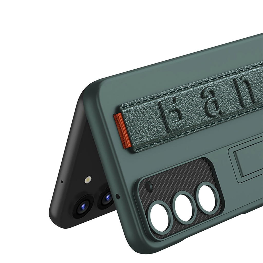 Samsung Galaxy S23 Uyumlu Kılıf Standlı El Tutacaklı Zore Band Kapak - 6