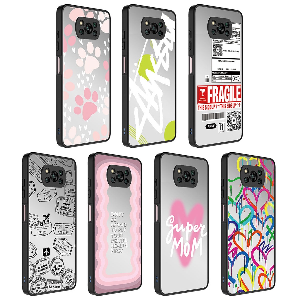 Xiaomi Poco X3 Uyumlu Kılıf Aynalı Desenli Kamera Korumalı Parlak Zore Mirror Kapak - 1