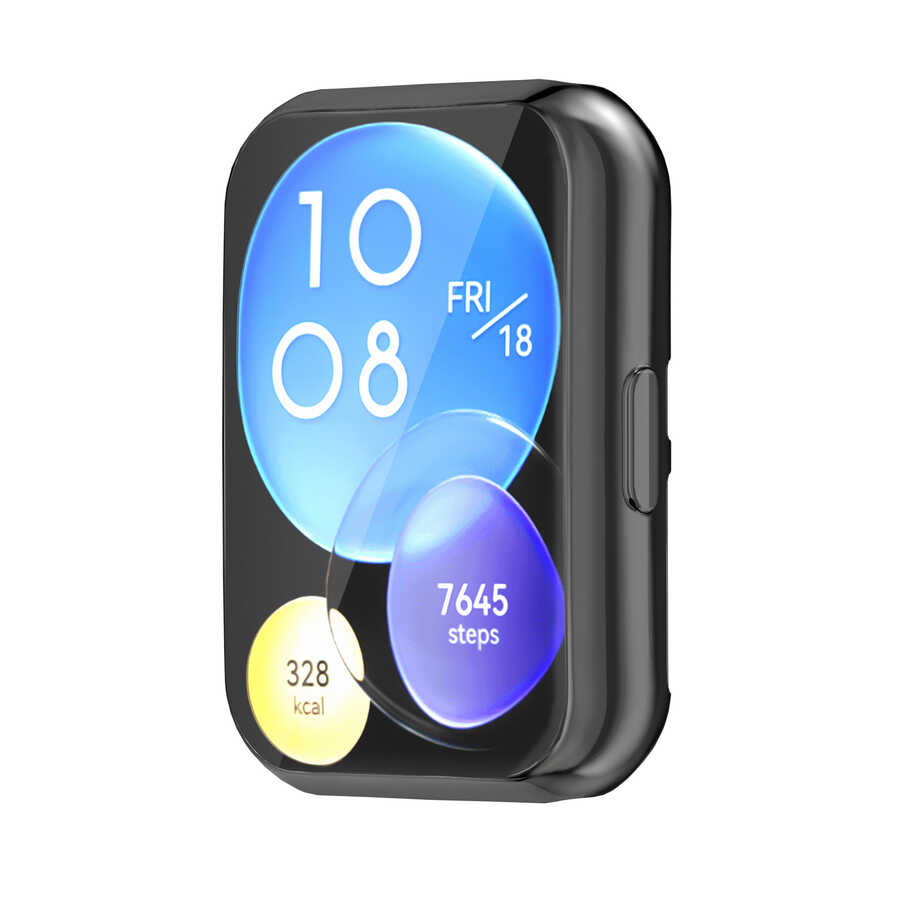 Huawei Watch Fit 2 Uyumlu Zore Watch Gard 02 Koruyucu Silikon - 3