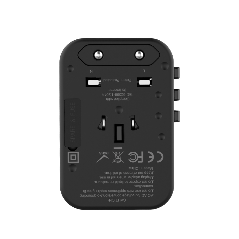 Wiwu UA-303 Çoklu Universal TR/US/UK/AUS/EU Uyumlu Şarj Adaptörü 18W - 6