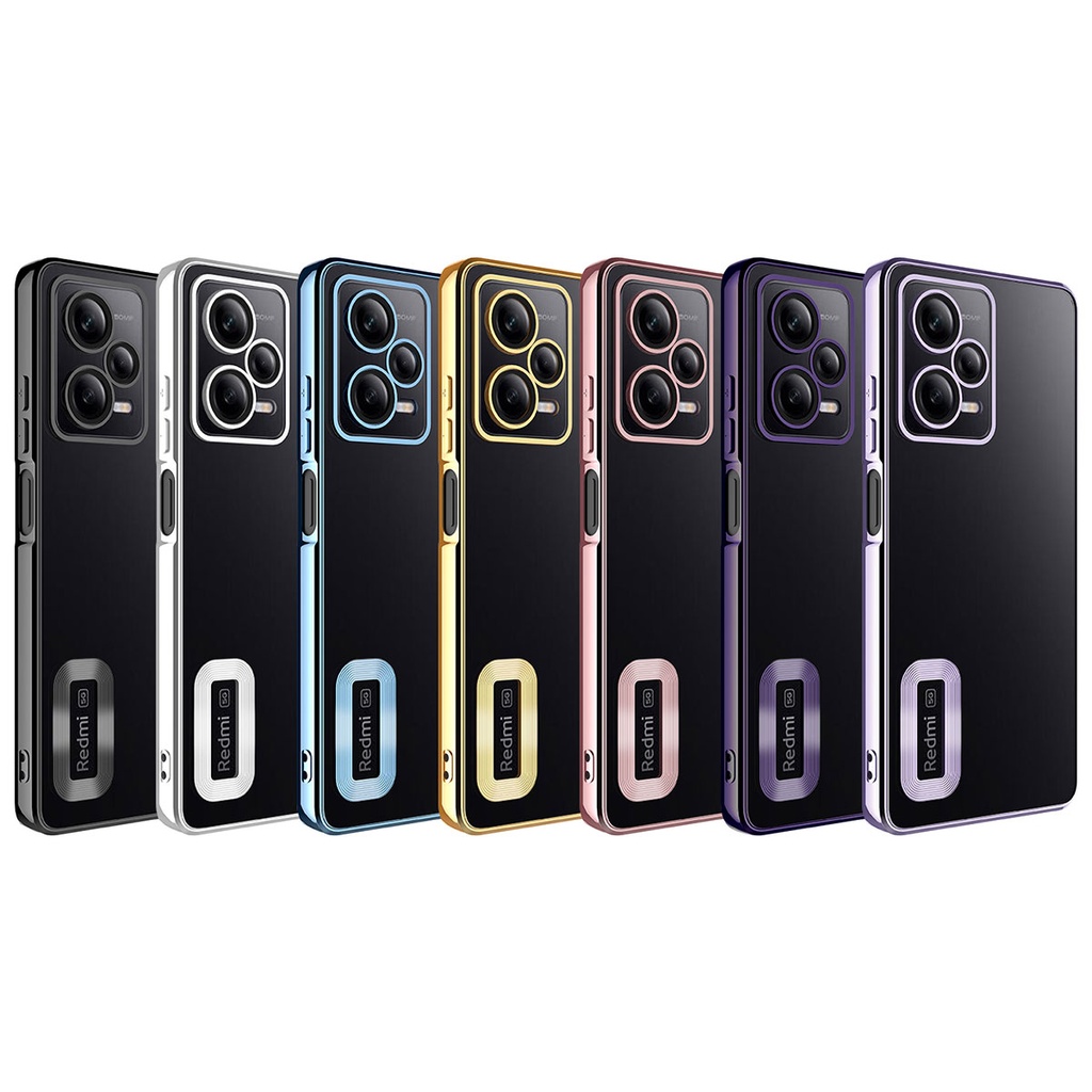 Xiaomi Redmi Note 12 5G Uyumlu Kılıf Kamera Korumalı Logo Gösteren Zore Omega Kapak - 1