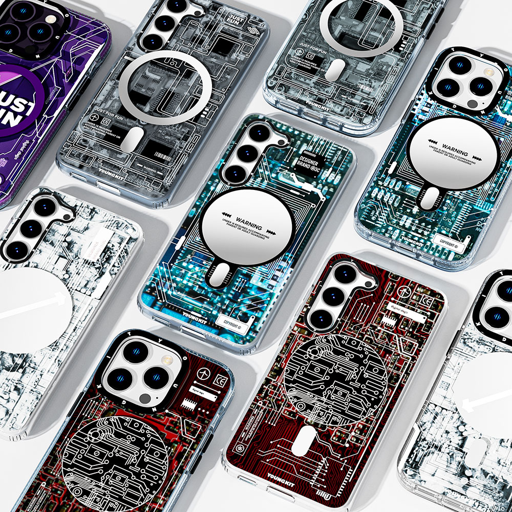 Samsung Galaxy S23 Uyumlu Kılıf Magsafe Şarj Özellikli YoungKit Technology Serisi Kapak - 2