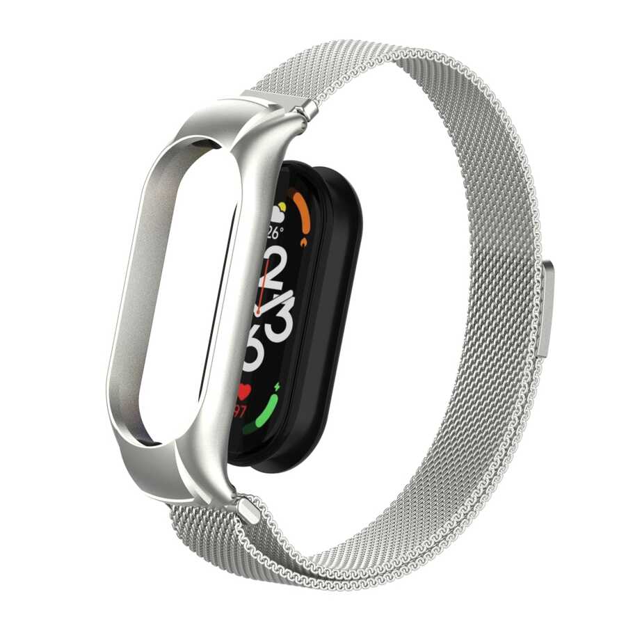Xiaomi Mi Band 7 Uyumlu KRD-01 Metal Kordon - 9