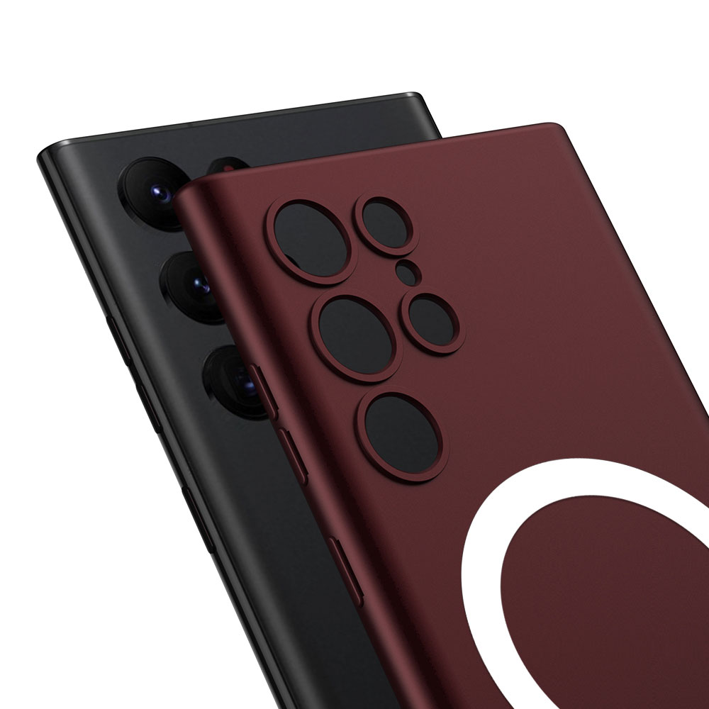 Samsung Galaxy S23 Ultra Uyumlu Kılıf Wireless Şarj Özellikli Zore Kıpta Magsafe Silikon Kapak - 1