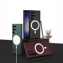 Samsung Galaxy S23 Ultra Uyumlu Kılıf Wireless Şarj Özellikli Zore Kıpta Magsafe Silikon Kapak - 2