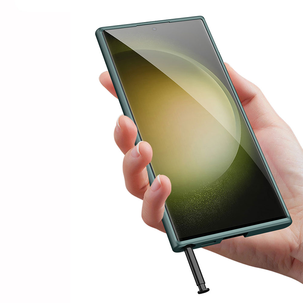 Samsung Galaxy S23 Ultra Uyumlu Kılıf Wireless Şarj Özellikli Zore Kıpta Magsafe Silikon Kapak - 6