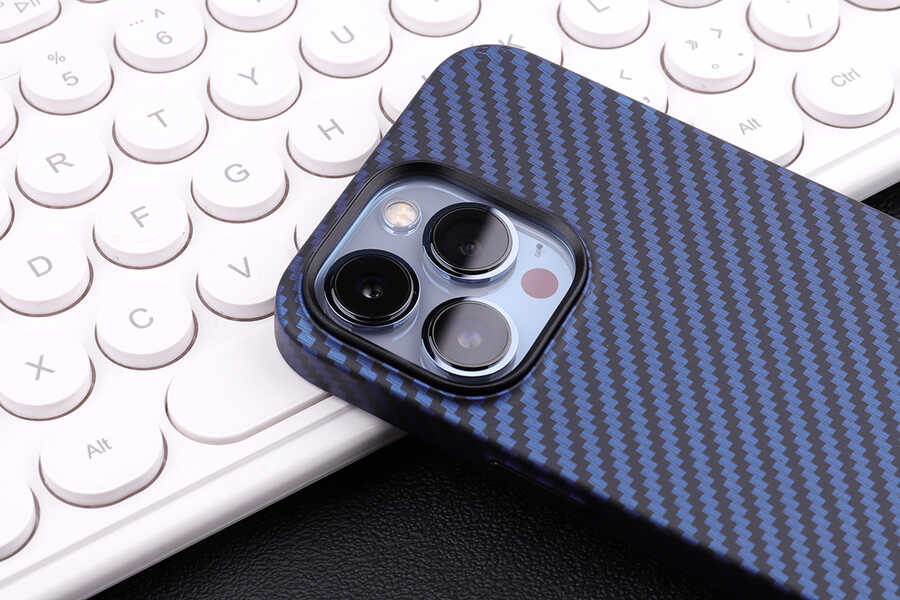 Apple iPhone 13 Pro Max Uyumlu Kılıf Karbon Fiber Tasarımlı Zore Karbono Kapak - 2
