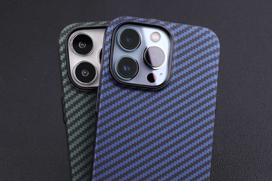 Apple iPhone 13 Pro Max Uyumlu Kılıf Karbon Fiber Tasarımlı Zore Karbono Kapak - 4