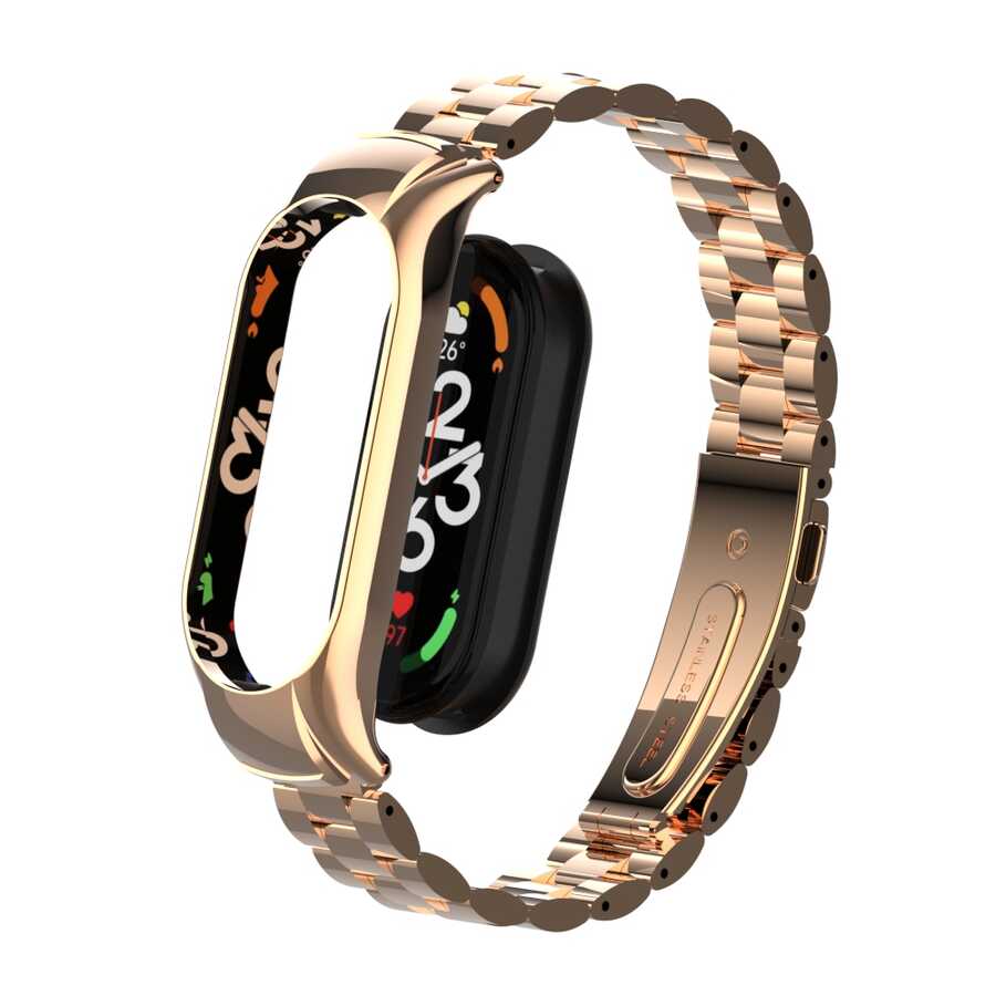 Xiaomi Mi Band 7 Uyumlu KRD-04 Metal Kordon - 3