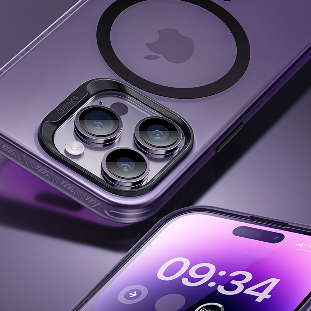 Apple iPhone 14 Pro Uyumlu Kılıf Magsafe Şarj Özellikli Benks Lucid Armor Kapak - 9