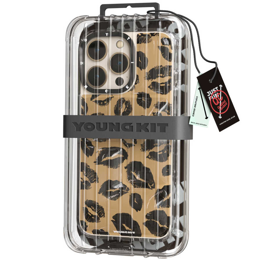 Apple iPhone 13 Pro Uyumlu Kılıf YoungKit Leopard Article Serisi Kapak - 10