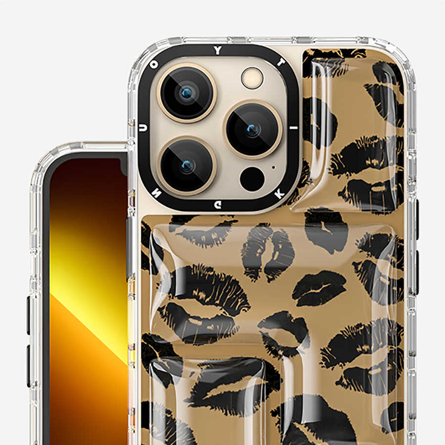Apple iPhone 13 Pro Uyumlu Kılıf YoungKit Leopard Article Serisi Kapak - 11