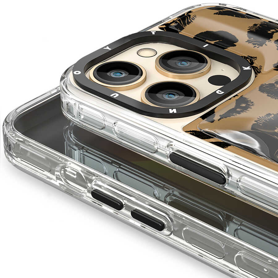 Apple iPhone 13 Pro Uyumlu Kılıf YoungKit Leopard Article Serisi Kapak - 12