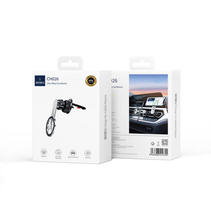 Wiwu CH026 360 Derece Dönebilen Havalandırma Tasarım Araç Telefon Tutucu - 2