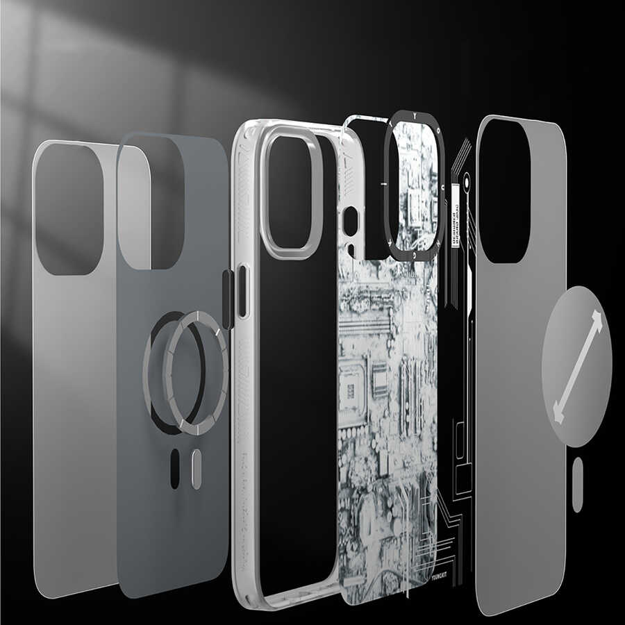 Apple iPhone 13 Pro Max Uyumlu Kılıf YoungKit Technology Serisi Kapak - 12