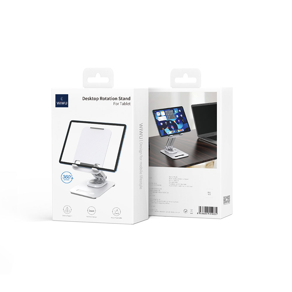 Wiwu ZM010 Taşınabilir Katlanabilir 360 Dönebilen Metal Telefon ve Tablet Standı - 6
