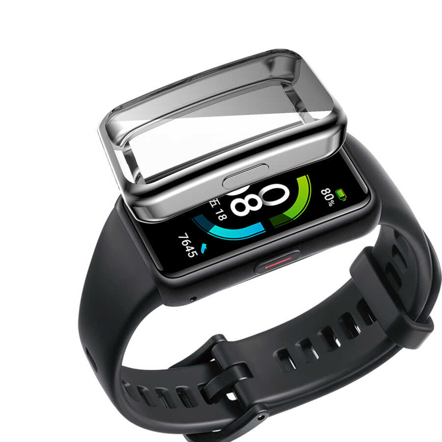 Huawei Band 6 Uyumlu Zore Watch Gard 09 Koruyucu Silikon - 9