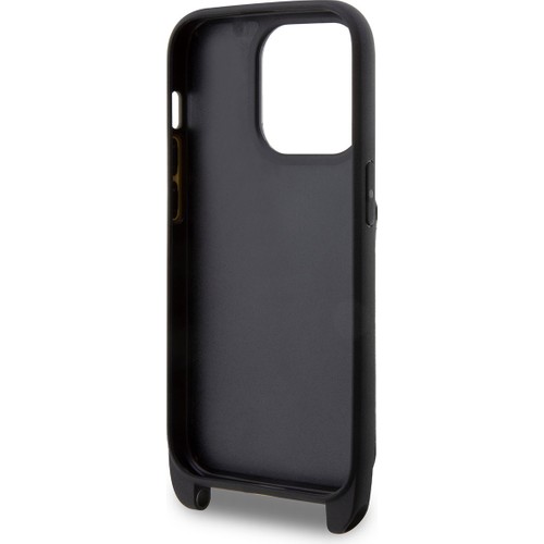 Apple iPhone 14 Pro Uyumlu Kılıf Karl Lagerfeld Boyun Askılı Kartlıklı Karl Dizayn Kapak