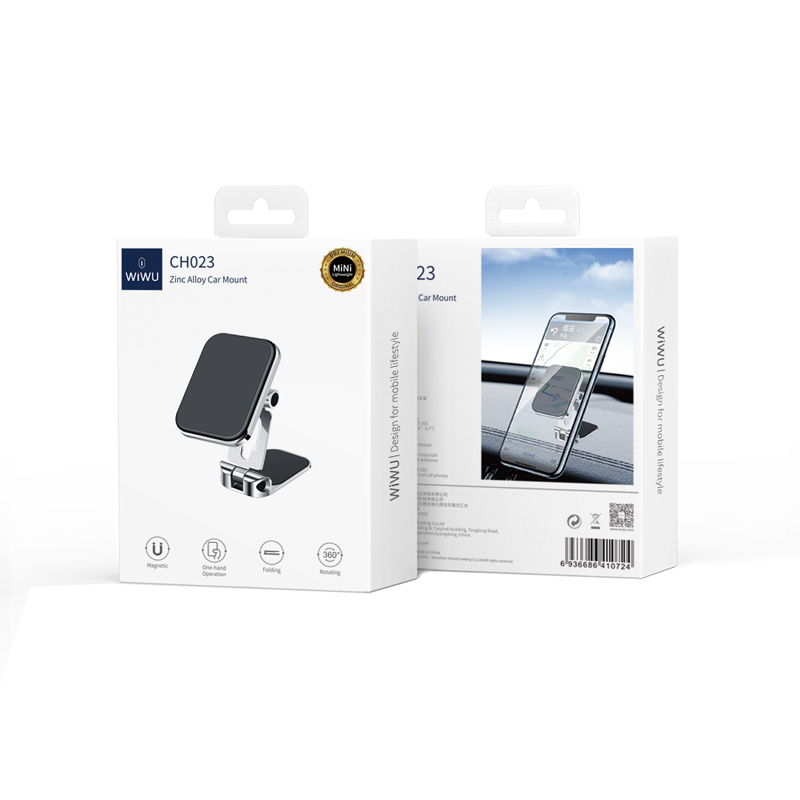Wiwu CH023 360 Derece Dönebilen Magnetik Düz Zemin Versiyon Araç Telefon Tutucu - 3