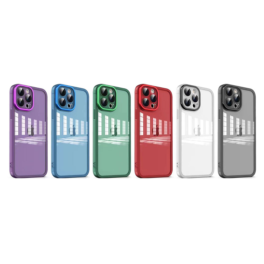 Apple iPhone 12 Pro Uyumlu Kılıf Kamera Korumalı Transparan Zore Post Kapak - 1