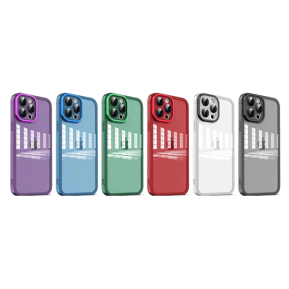 Apple iPhone 13 Pro Max Uyumlu Kılıf Kamera Korumalı Transparan Zore Post Kapak - 1