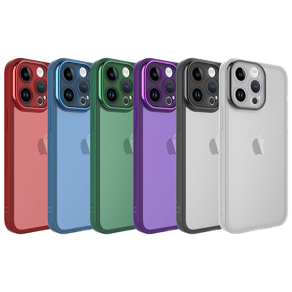 Apple iPhone 14 Pro Max Uyumlu Kılıf Kamera Korumalı Transparan Zore Post Kapak - 1