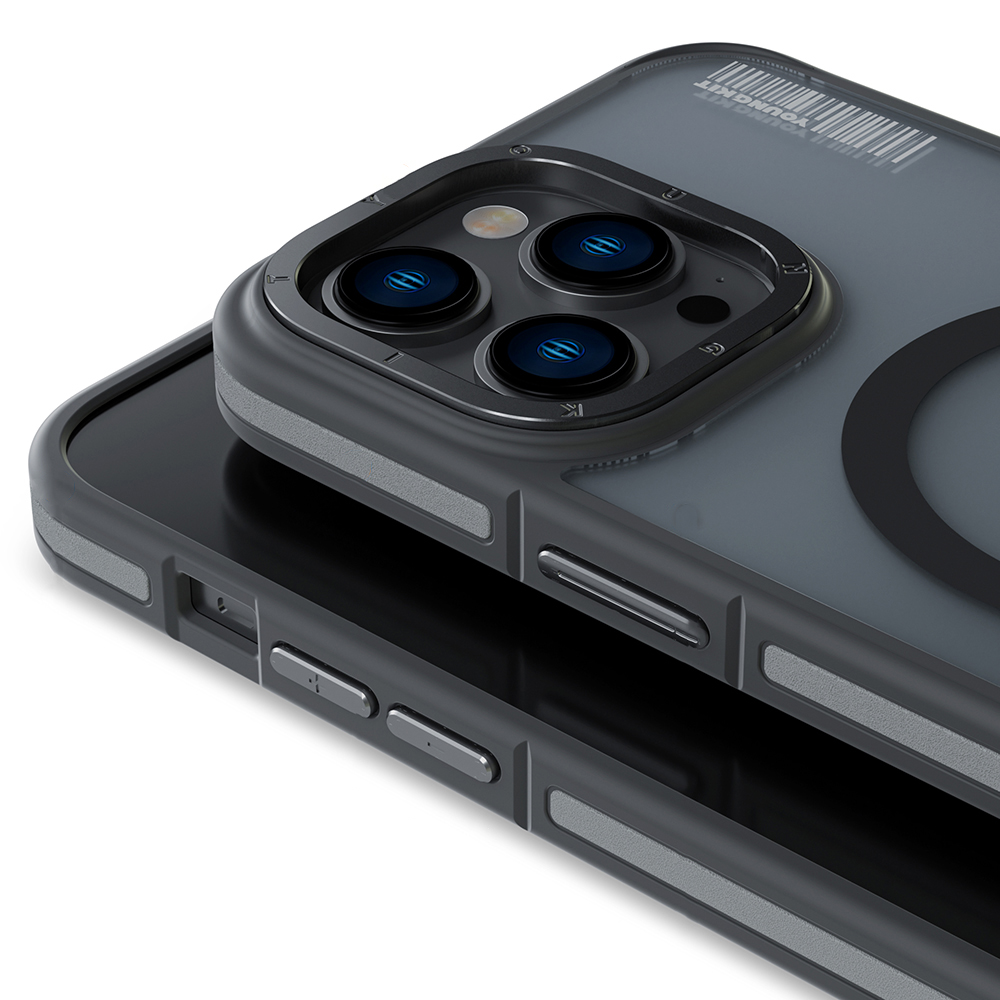 Apple iPhone 14 Pro Uyumlu Kılıf Magsafe Şarj Özellikli Youngkit Rock Sand Serisi Kapak - 1