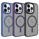 Apple iPhone 13 Pro Max Uyumlu Kılıf Mat Arka Yüzey Wireless Şarj Özellikli Zore Flet Magsafe Kapak - 1